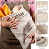 Natural Linen Bread Bags,2 PCS Reusable Bread Storage Bags Eco