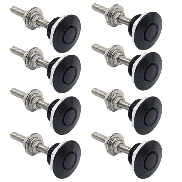 Woopeey 8 Pcs 1.25 inch Universal Aluminum Vehicle Hood Pins-Quick