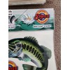 Largemouth Bass v2 Custom Illustrated Vinyl Decal Fish Sticker -Two