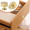 Palmcee 10 Pieces Door Knobs, Gold Round Drawer Knobs with