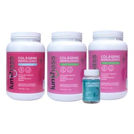Colágeno Lumihass 3 Pzas Arándano Y Fresa | Omega 3 +biotina