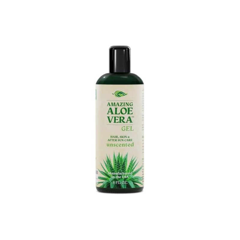 Green Leaf Naturals Aloe Vera Gel for Skin, Face and