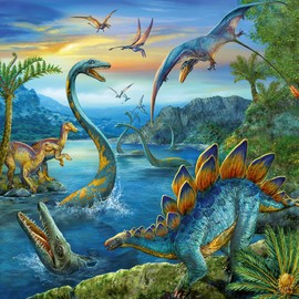 Ravensburger Dino Fascination Dinosaur 3x 49 Pieces Jigsaw Puzzles for Kids Age 5 Years Up