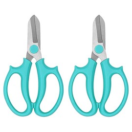 2-Pack Floral Shears, Professional Flower Scissors, Garden Shears with Grip Handle, Pruning Shears, Floral Scissors for Arranging Flowers, Gardening, Pruning, Trimming Plants, Picking, EJ-2026