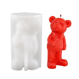 Bear Soap Mold for Resin Casting, Candle Making, and Home Decor - 3D Animal Silicone Mold