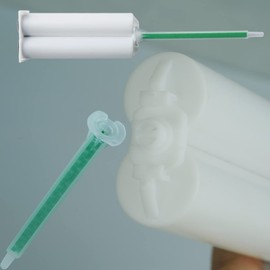 40Pieces Epoxy Mixing Nozzle Tip 24-Element Static Mixer Plastic Resin Mixing Tip for 50ml 1:1/1:2ratio