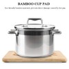 Bamboo Trivet Mat, Wood Hot Pads Square Heat Resistant Trivet