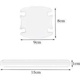 8 Piezas Pegatinas de Manija de Puerta de Coche Protector de Arañazos para Manija de Puerta de Coche Pegatinas de Película Transparente Protector de Cubierta de Puerta de Coche Almohadilla de Película