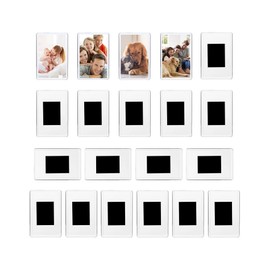 QWORK 20Pcs Small Magnetic Photo Frame for 7 x 4,5 cm Photos, Blank Acrylic Photo Frame for Refrigerator and Family Gifts