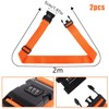 2Pcs Luggage Straps,Orange Packing Belt Suitcase Straps on Your Trip