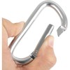 1PCS Carabiner Clip, 3" Aluminum Clips D Ring Shape Carabiner