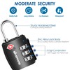 4 Pack TSA Approved Travel Luggage Locks, Combination Lock Alloy