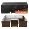 Heavy Duty 420D Waterproof Outdoor Patio Furniture Cover Large Rectangular
