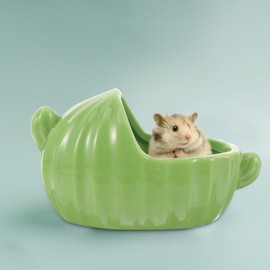 Mipcase Hamster Bathtub Chinchilla Dust Bath Guinea Pig Accessories Hamster Ceramic Nest Daily Use Hamster Bathroom Household Chinchilla Bathtub Toy Ceramic Sand Summer Ceramics