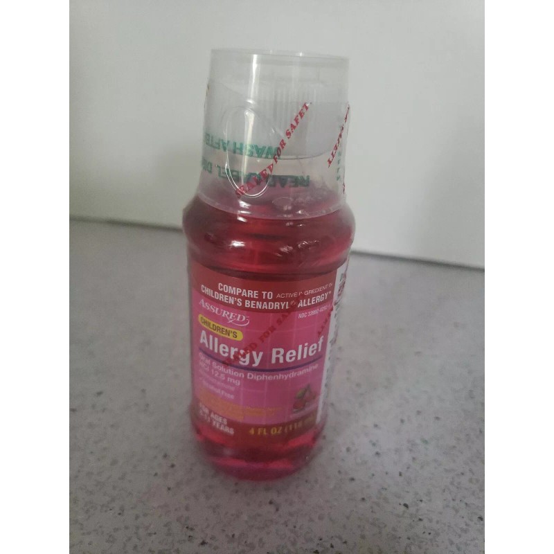 Assured New 4 oz Assured Childrens Allergy Liquid Cherry Flavor