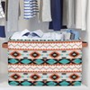 SinSenMa Aztec Storage Baskets with Handles,Foldable Western Cubes Storage Box