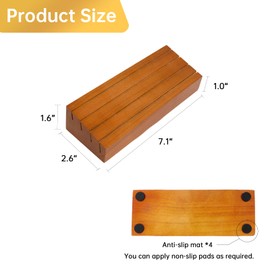 Iswabard Wooden Playing Card Holders for Adults Set of 2 Organizer for Kids Seniors Kids Cards Holder Racks Stand Decks Hand Free Display