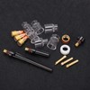 Welding Torch Kit Glass Nozzle Gun Tail Tungsten Clamp Silicone