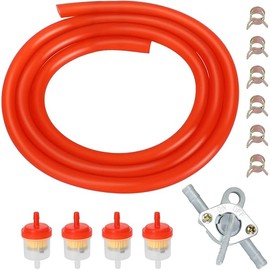 3.28FT 3/16 Inch ID Gas Fuel Line Compatible with 125cc 110cc Tao tao Coolster Apollo GY6 CRF50 XR50 50cc 90cc Motorcycle Pit Dirt Bike ATV Go Kart Parts with 1/4" Inline Shut Off Valve Petcock