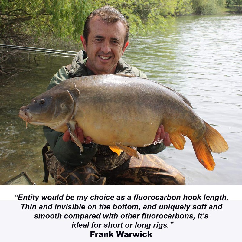 Ultima Entity Pure Fluorocarbon Carp Hook Link - Clear, 0.35