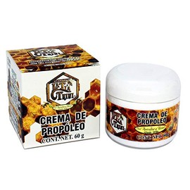 LA TIA TRINI | Crema de propóleo | Hecha con Cera de abeja | Cicatrizante | Vitamina A | Quemaduras | Raspones | Rozaduras de bebé | Nutre | Rejuvenece | Producción de colágeno | Frasco 60g