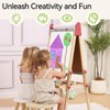 Wingyz 3-in-1 Adjustable Kids Art Easel with Magnetic Whiteboard &
