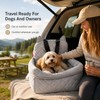 Dog Car Seat Bed for Travel - Removable Washable Quilted
