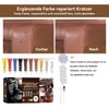 RETZLA Komplettes Leder- und Vinyl-Reparaturset für Möbel, Sofa, Jacken, Autositze