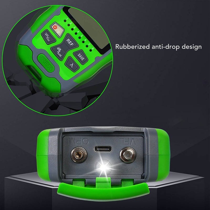 Optical Fiber Power Meter Optic Cable Tester ‑70~+10dbm Digital Display
