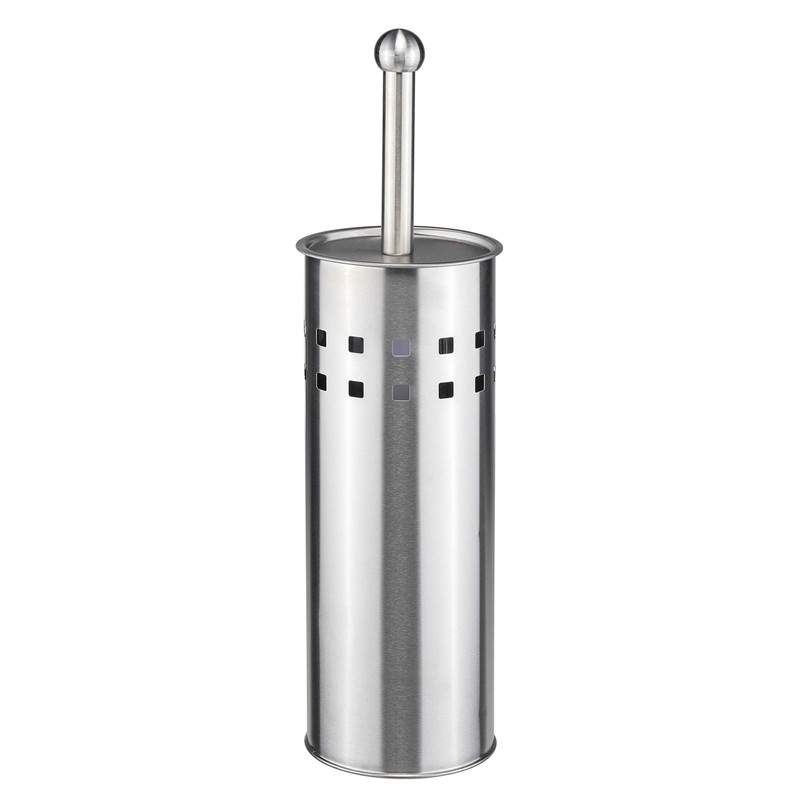 Bambelaa! Toilet Brush with Holder Toilet Brush Holder Stainless Steel