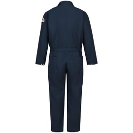 Bulwark FR Men's Midweight Excel FR Deluxe Coverall, Navy, Medium