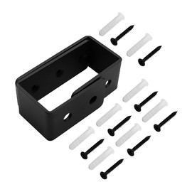 Namvo 2Pcs Door Barricade Brackets U Shaped Bar Security Door Locks Brackets With Screws For Home Barn Shed Garage Gate Door Reinforcement