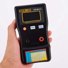 Capacitance Meter, MESR-100 ESR Resistance Capacitance Meter Auto Ranging in Circuit Tester Capacitance Tester for repairing TV, LCD, Audio Board