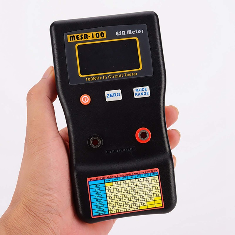 Capacitance Meter, MESR-100 ESR Resistance Capacitance Meter Auto Ranging in