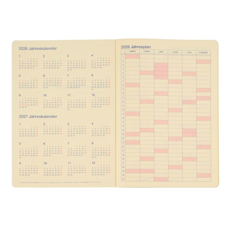 [Delphonics Notebook 2026-2027 Version/Starts March 2026] Rollbahn Note Diary Cola