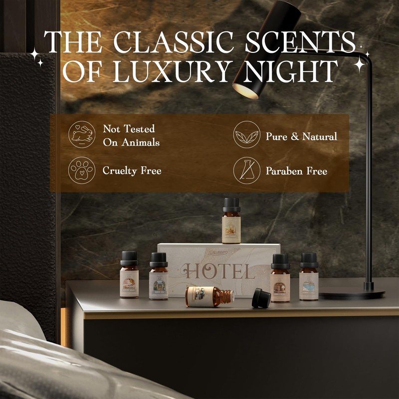 SALUBRITO Hotel Fragrance Oil Set, Luxury Essential Oil Set for