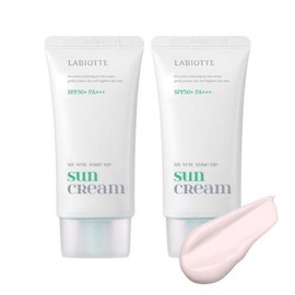 LABIOTTE 라비오뜨 유브이 베일 핑크 촉촉 톤 업 선크림 2개 50ml Ravitto UV Veil Pink Moist Toning Up Sun Cream 2pcs 50ml