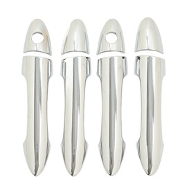8 Pcs Car Exterior Door Handle Cover ABS Chrome Door Protector for Picanto Morning 2011‑2016