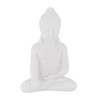 Relaxdays 2 x Buddha Figurine Sitting, 17 cm High, Garden