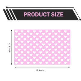 Ferianl Car Rear Tail Light Lamp Stickers, Hollow Heart Pattern Sticker, Waterproof Taillight Tint Film Sheet for Car Rear Tail Lights, Funny DIY Headlamp Taillight Cover Trim (Pink)