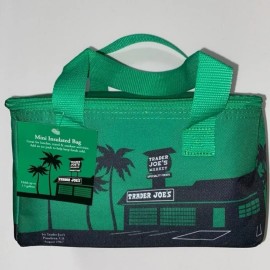 Trader Joe's Mini Insulated Cooler Tote Lunch Bag Green