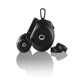 Muzik Genuine New Muzik One Connect Wireless Smartware Over-the-Ear Headphones - Black