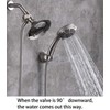 100% Solid Metal Shower Arm Diverter for Hand Held Showerhead