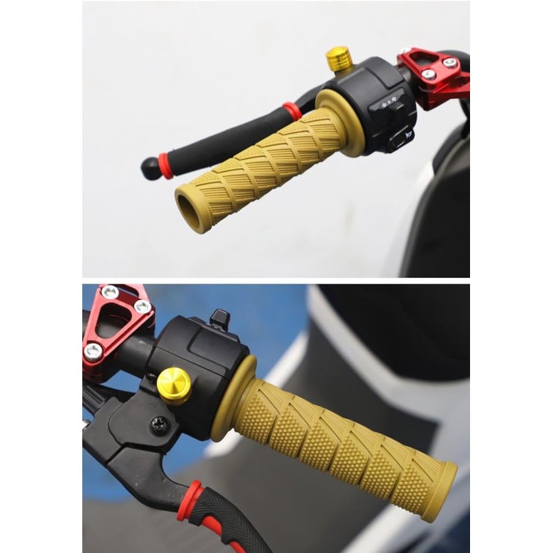 Beatus Retro Design Bike Handle Grip 0.9 inch (22.2 mm)