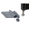 5-Pack Gray Sleeve and Cap Set for Pool Safety Fence