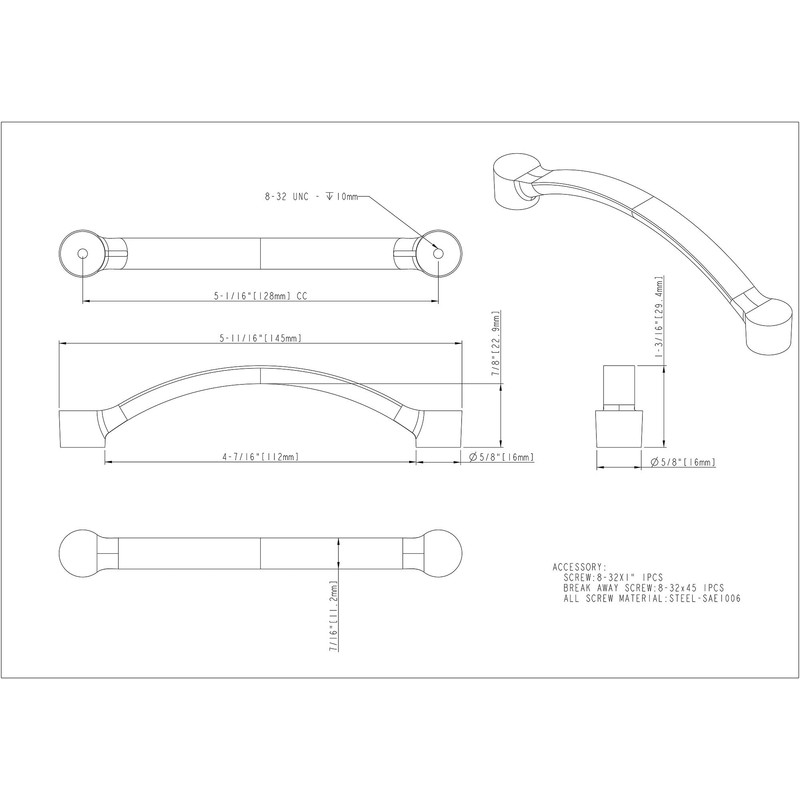 Elements Belfast Footed Arch Pull