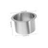 OHPHCALL Concealed Recessed Trash Bin Cover Stainless Steel Built Flap