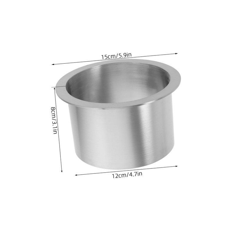 OHPHCALL Concealed Recessed Trash Bin Cover Stainless Steel Built Flap