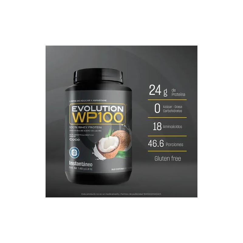 Evolution Wp100 - Bote De Coco De 1400 G