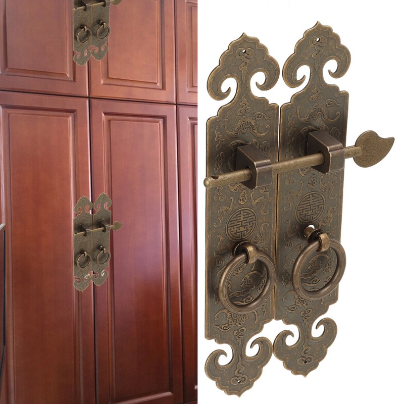 Pull Handle Antique Chinese Auspicious Clouds Good Luck Drawer Pulls